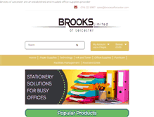 Tablet Screenshot of brooksofleicester.com